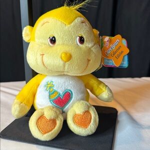Care Bears Playful Heart Monkey Plush Collectors Edition NWT Yellow
